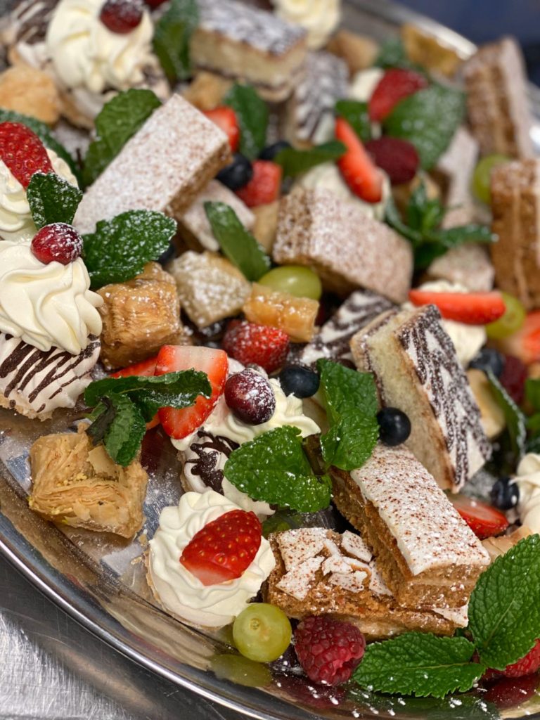 Dessert platter for wedding or party